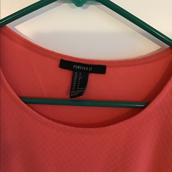 Forever 21 - Juniors - Coral S/S Dress - Sz Small - Picture 4 of 7